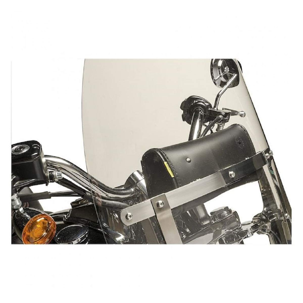 The Nekid Cow |Borsa per parabrezza moto in pelle nera con forte chiusura - Pelle sintetica di alta qualità rinforzata perfetta per accessori da equitazione (TwistLock)