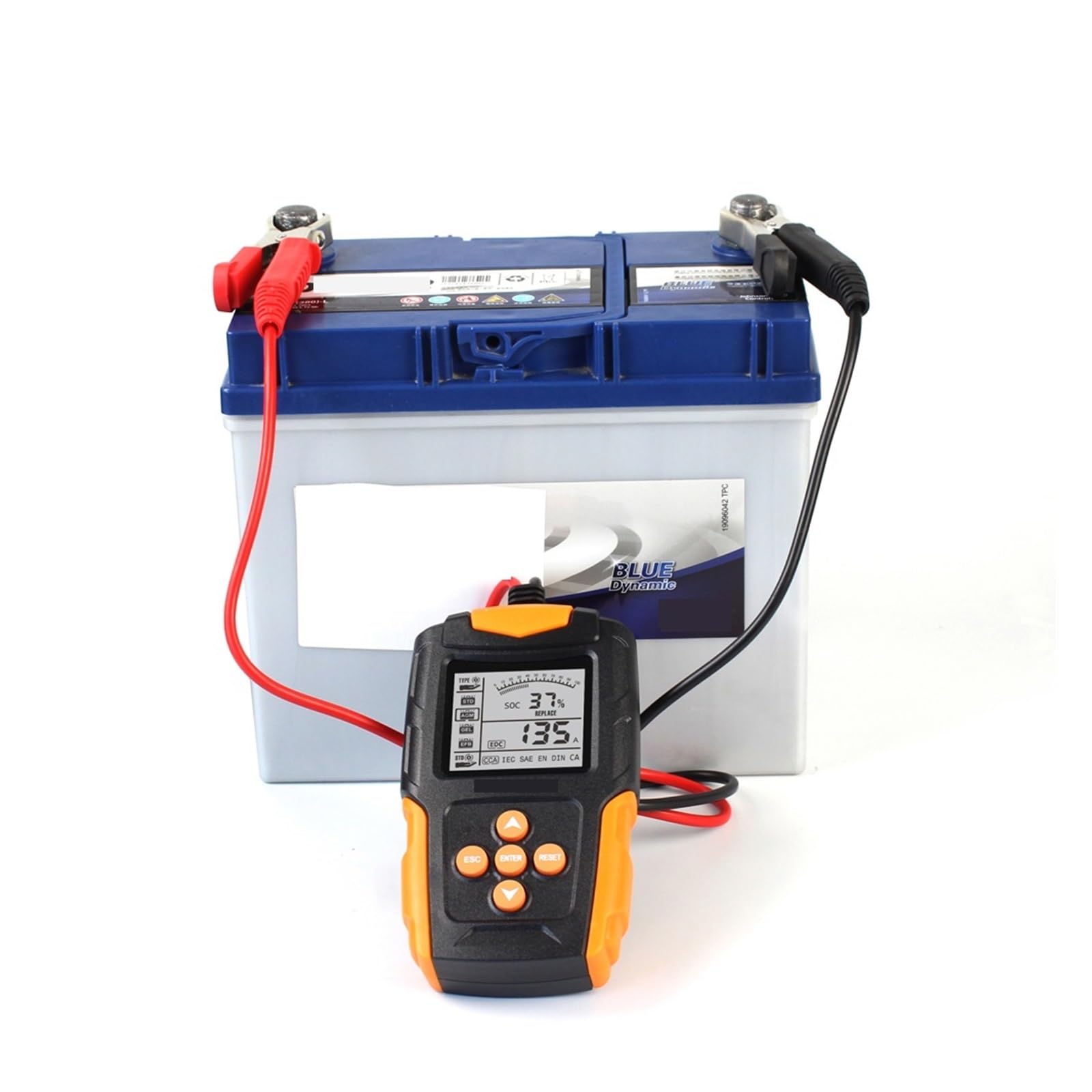 Probador de batería de Coche, analizador de batería Digital LCD, Herramienta de diagnóstico de Carga, medición for Coche, camión, Motocicleta