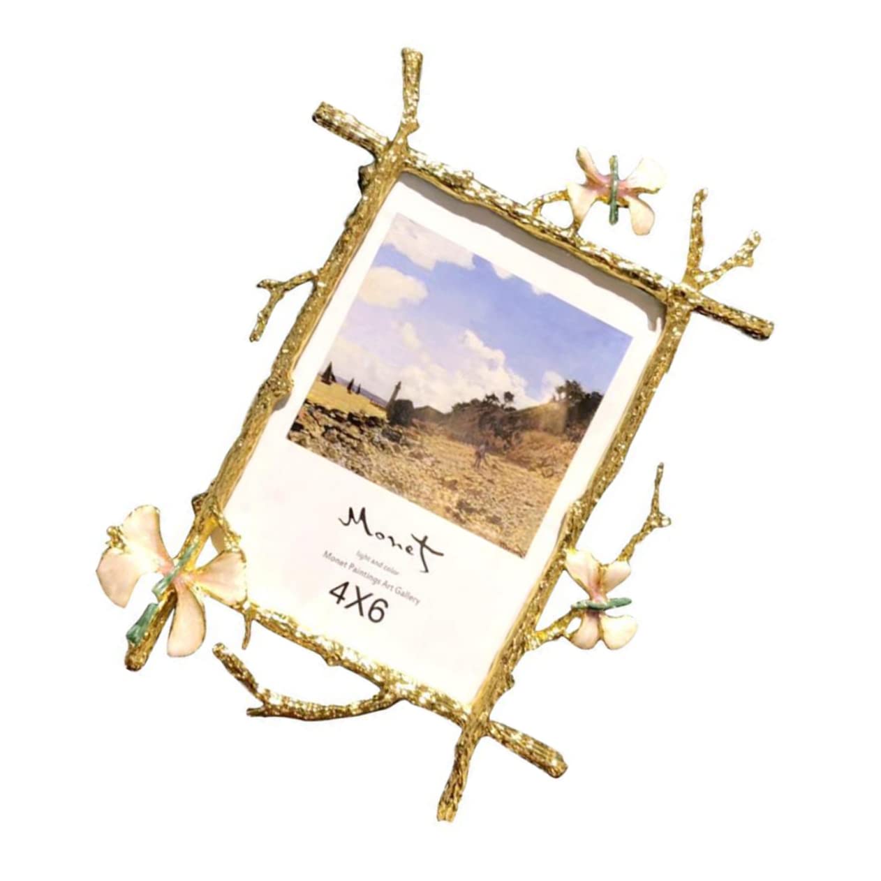 Cadre photo luxueux Cabilock en verre et métal doré pour une décoration élégante