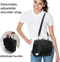 Vista 5 de The Beadsmith Crafter’s Tote – Personality Case – 12 x 10 Inches, Carrying Case with Shoulder Strap, Removable Zippered Pocket Pages, Ideal Storage