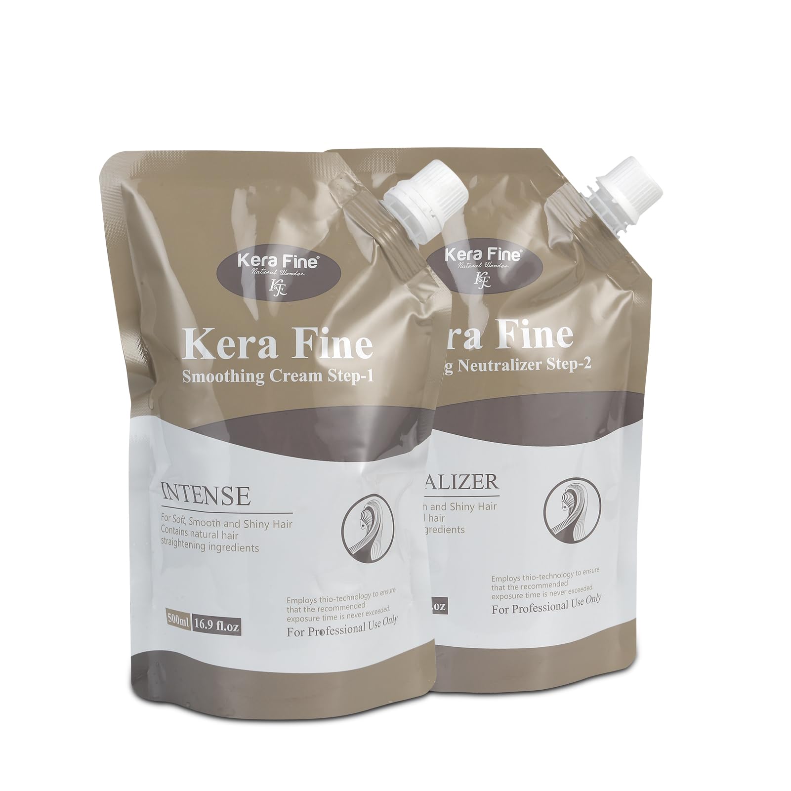 KERA FINE Smoothing Cream Step-1 & Step-2 Hair Straightening Rebonding-image-46
