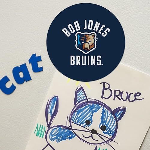 Miniatura 4 de Bob Jones University Bruins Logo Automotive Car Refrigerador Locker Vinilo Imán