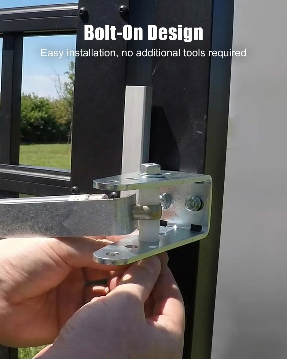 TB200B Gate Closer Fit for Gates 60 to 140 Lb 40 to 64 Inches Wide, Hydraulic Outdoor Gate Closer Fit for Farms Ranches Home Yards Open Stadiums