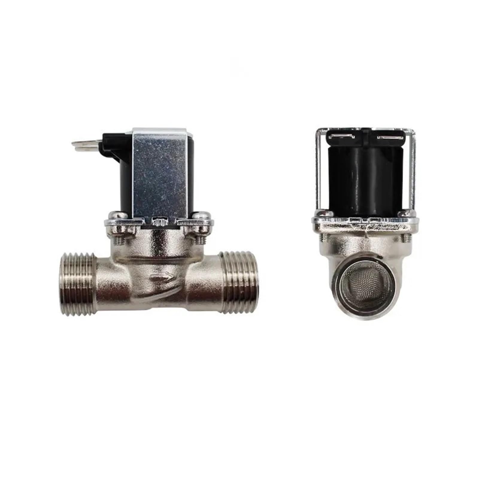 Électrovanne en laiton DC 12V DN15 G1/2 avec filtre intégré pour contrôle d'eau