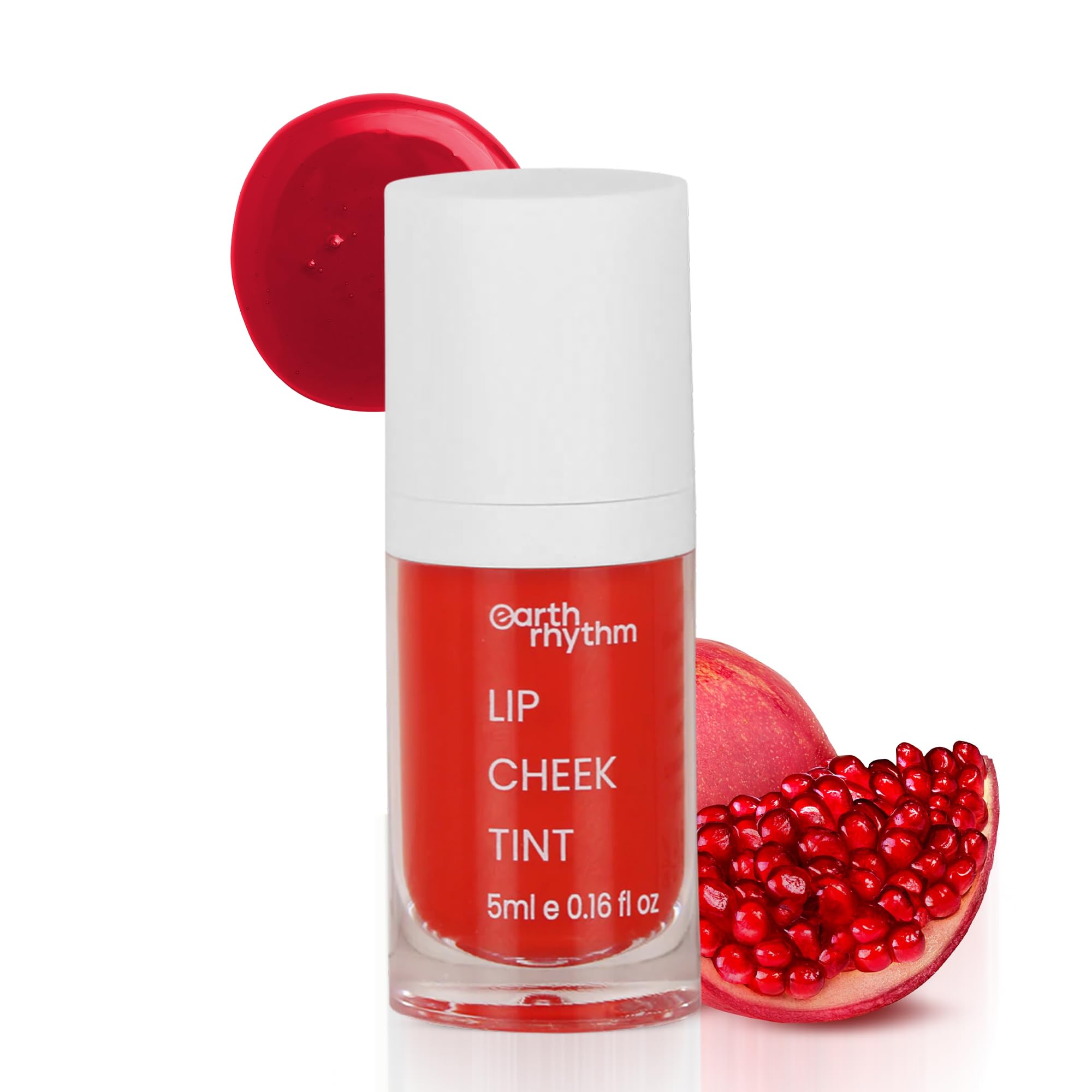 Earth Rhythm Lip & Cheek Tint Cherry, Hydrates Dry & Chapped Lips, Women & Girls - 5ml