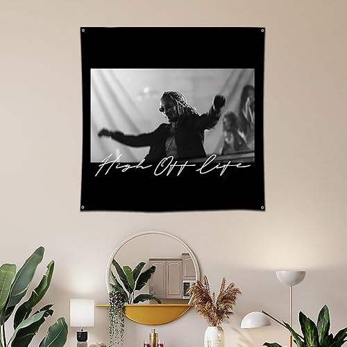 Miniatura 3 de ENMOON Tapiz de rapero Future High Off Life, cubierta de álbum, tapiz para habitación, estética, sala de estar, dormitorio, decoración de 3 x 3 pies