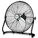 Zyj 220V 140W 18inch Ventilatore Elettrico Piano Fan Fan Stand Ampliato Spesso Alluminio Fan Lame 8 Marce Regolazione (Color : Black)