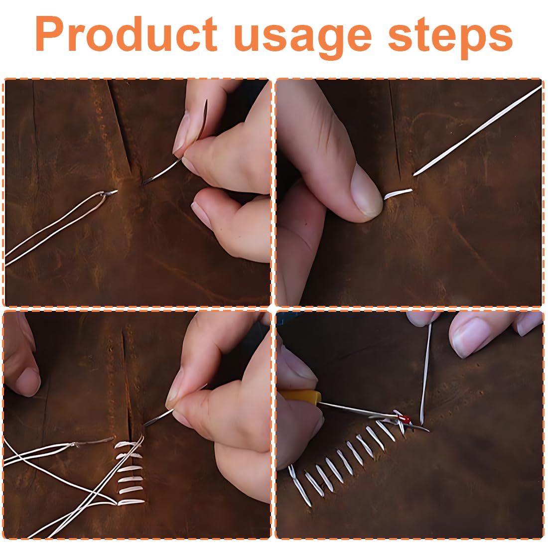 Set 8 Aghi Curvi Per Cucito - Per Parrucche, Pelle E Lavori Fai Da Te - Foto 14