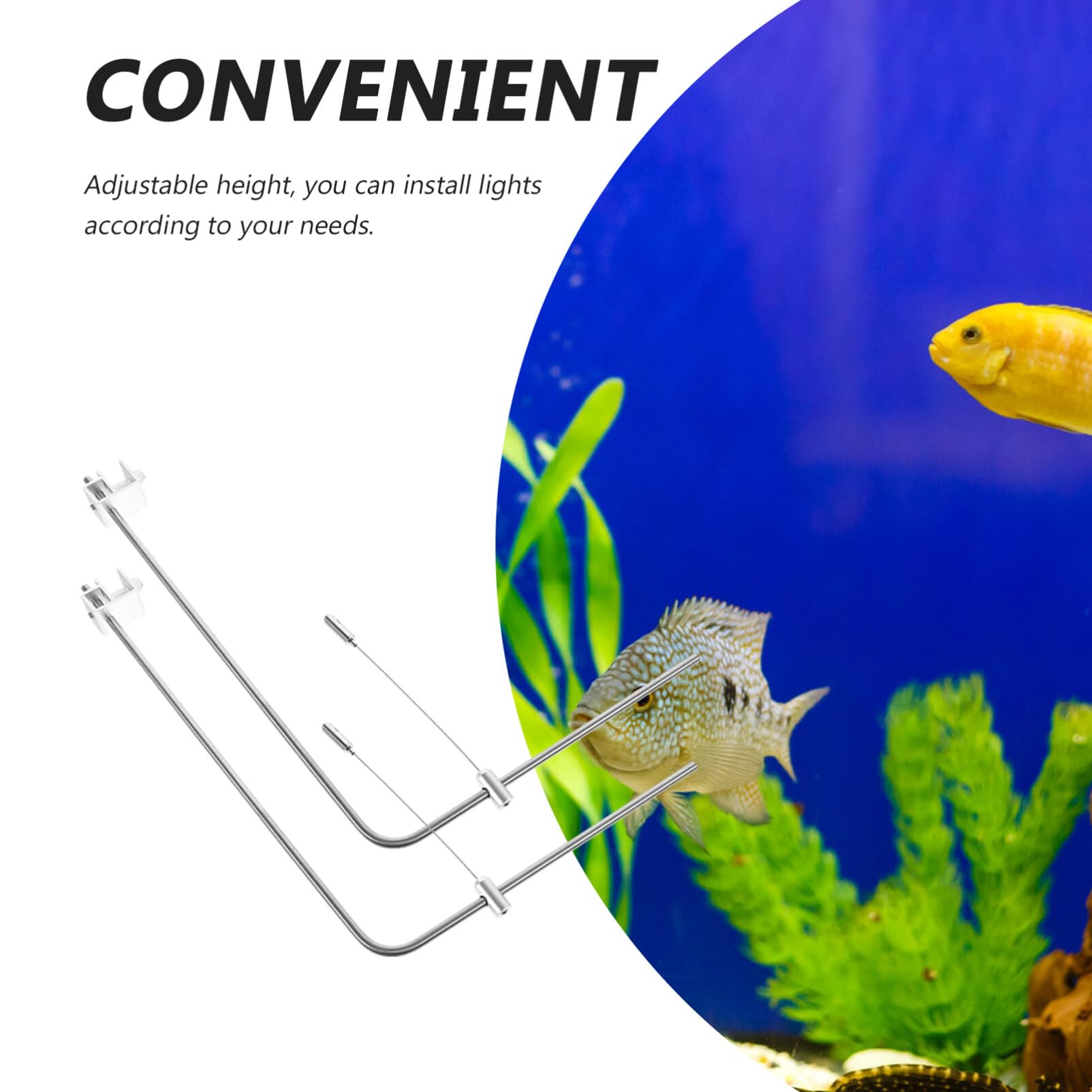 Lampada Rettile Illuminazione Stand,Supporto Di Illuminazione Per Acquario Accessorio Per Acquario Luce Rack Universale Staffa Di Sospensione A Forma Di Puleggia