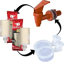 Kit Para Filtro Barro 2 Velas São João + Boia Anti Vazamento+ Torneira Click