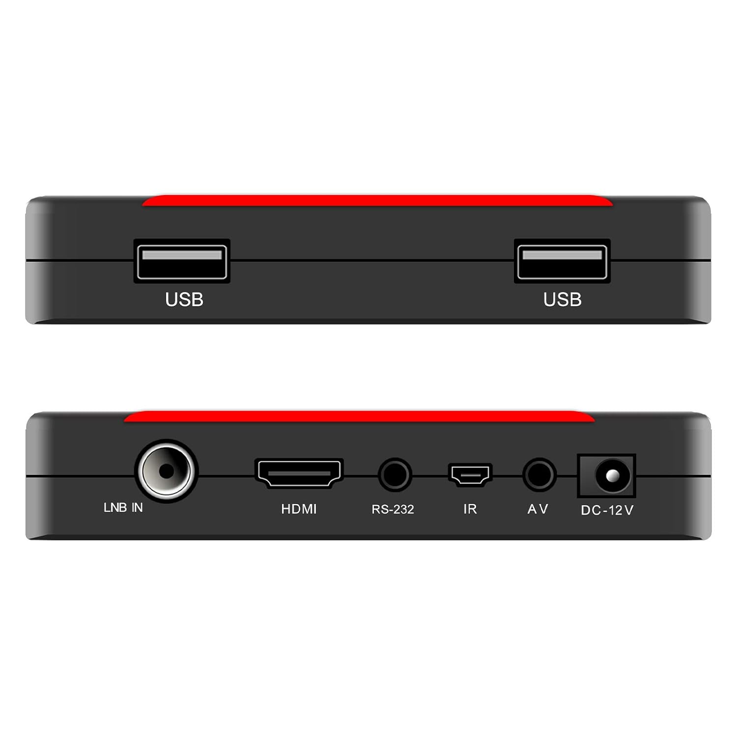 StarSat SR-6030HD Rear and Side Ports