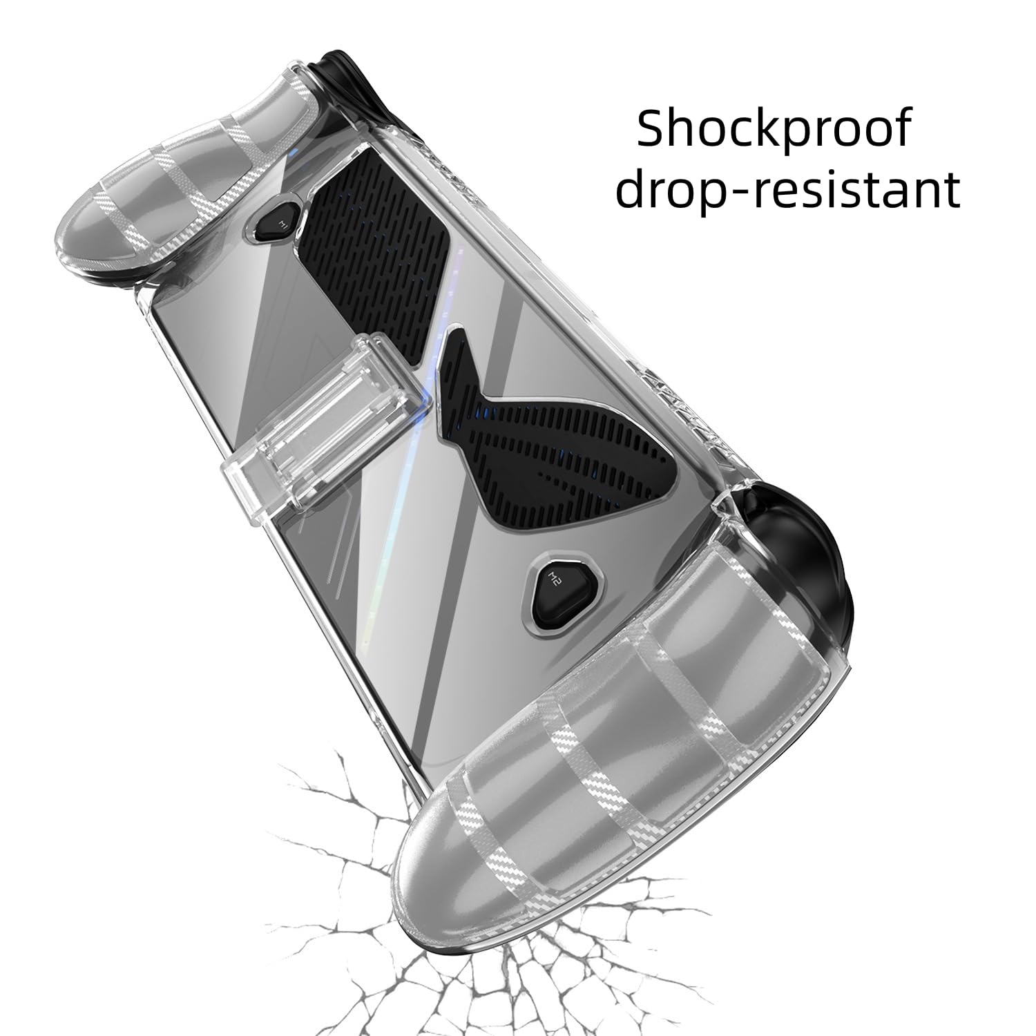 TPU Transparent Protective Handle Case for ROG X box ALLY/ALLY X Gaming Console Comfortable Grip Shell with Stand Anti-scratch,Drop-proof and Dust-proof Sleeve