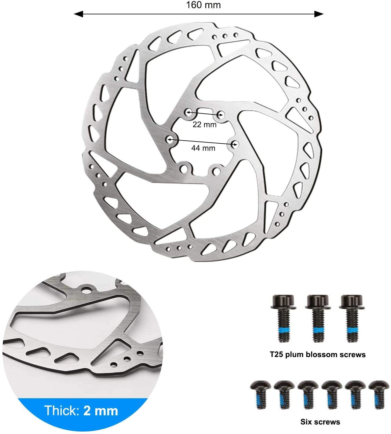 Kit Frein à Disque Hydraulique Complet Pour Vélo - Étrier Aluminium, Leviers Alliage, 2 Rotors 140 Mm Acier Inox - Compatible VTT Et Vélo De Route