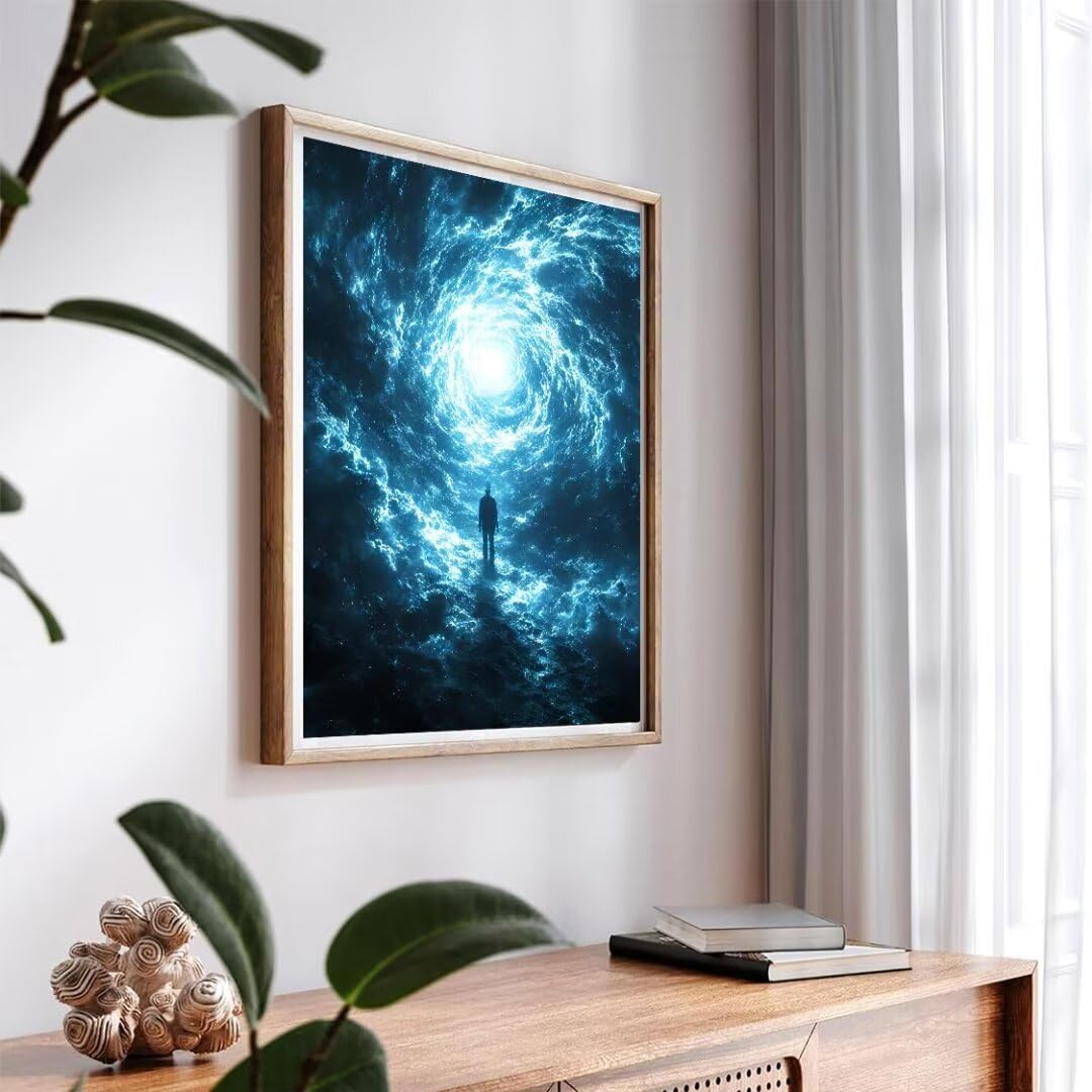 Malen Nach Zahlen Erwachsene Wirbellandschaft Malen Nach Zahlen Bild, Handgemalt Ölgemälde Kit für Anfänger und Kinder Mit 3-Pinseln und Acrylfarbe für Basteln Zuhause Mädchen Geschenk 70x50cm w-4693