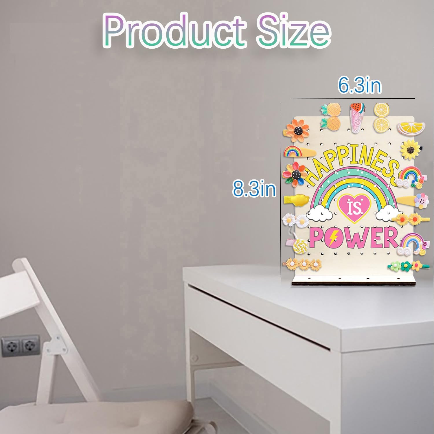 Earring Holder Stand for Girls, Happiness Pattern image 4