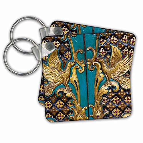 Porte-clés rose 3D lot de 2 KC 225766 _ 1 accessoires de mode
