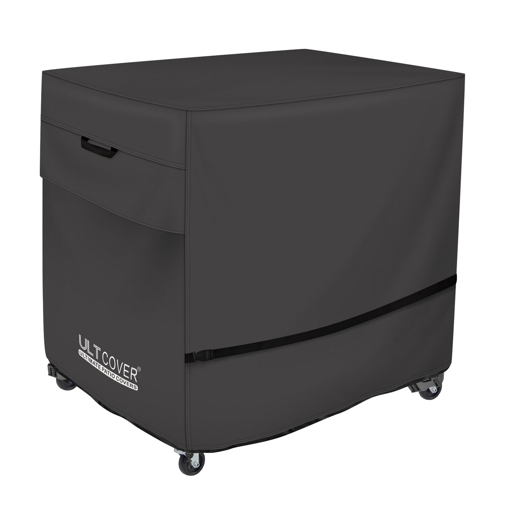ULTCOVER Waterproof 65-80 Quart Patio Cooler Cart Rolling Ice Chest Cover 32L x 18W x 32H inch, Black