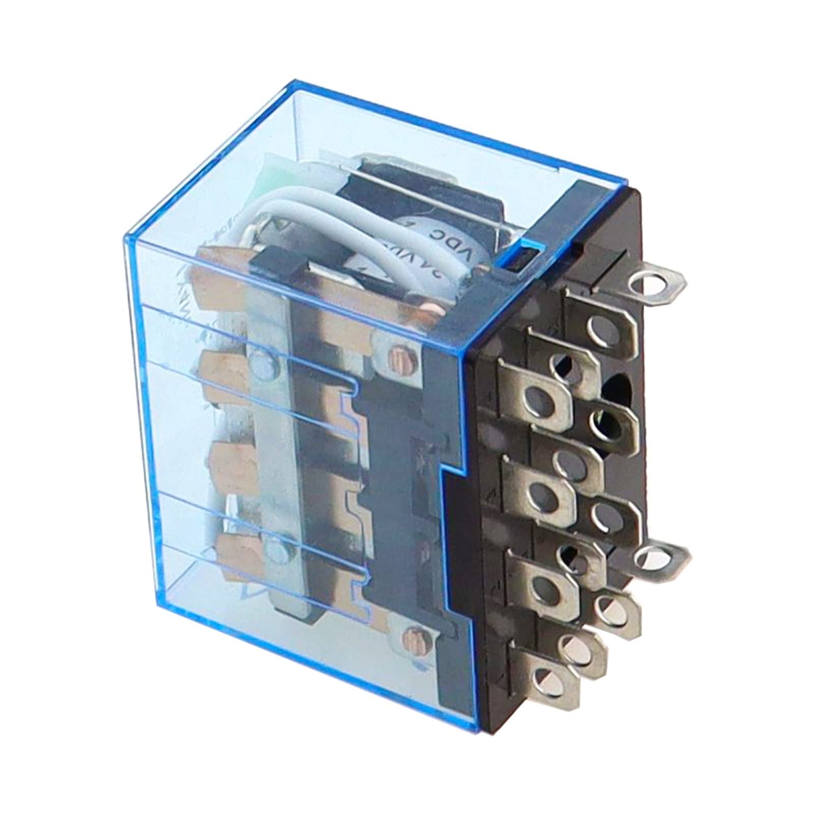 JGNAYRKJQI Model No :LY4NJ LY4N-J HH64P Quantity:10 PCS Coil Voltage:AC220V/AC110V/DC12V/DC24V Current:10A Type: 4PDT 14 Pins 4NO 4NC O(AC220V)