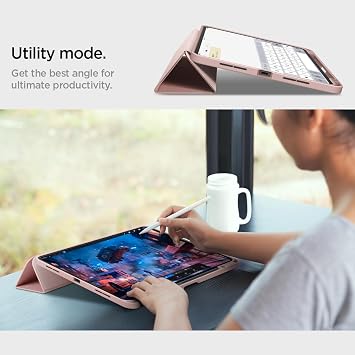 Spigen iPad Pro 11 (2025/2024) ile Uyumlu Kılıf Urban Fit Rose Gold - ACS07021