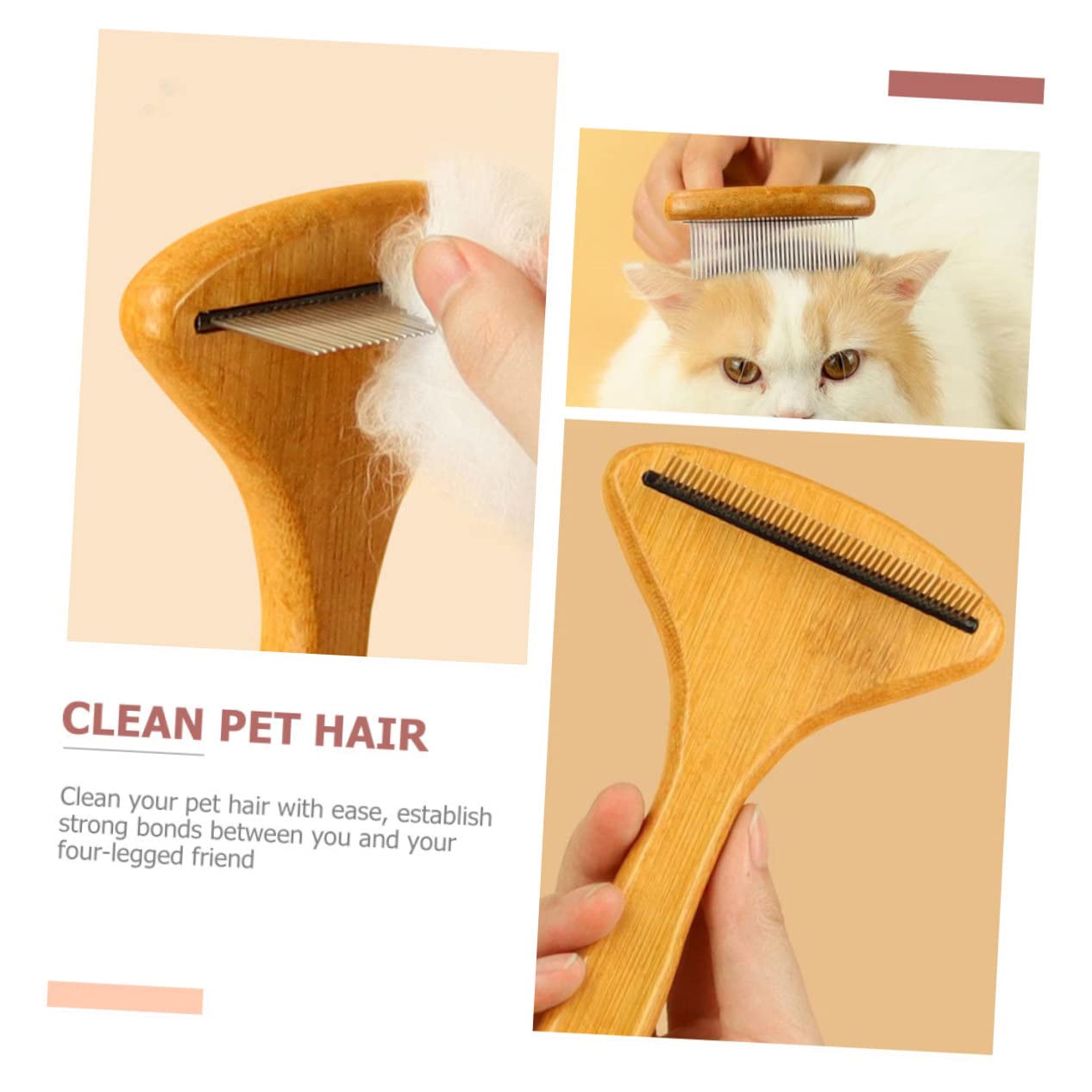 Angoily 3stücke Pet Comb Kamm Für Hunde Katzen Entfilzungsbürste Für Mittellanges Fell Hautfreundlich Für Haustierpflege Und Massagen