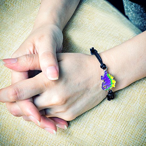 Cute Stegosaurus Dinosaur Charm Color Change Mood Bracelet For Boys Girls Dino Jewelry4