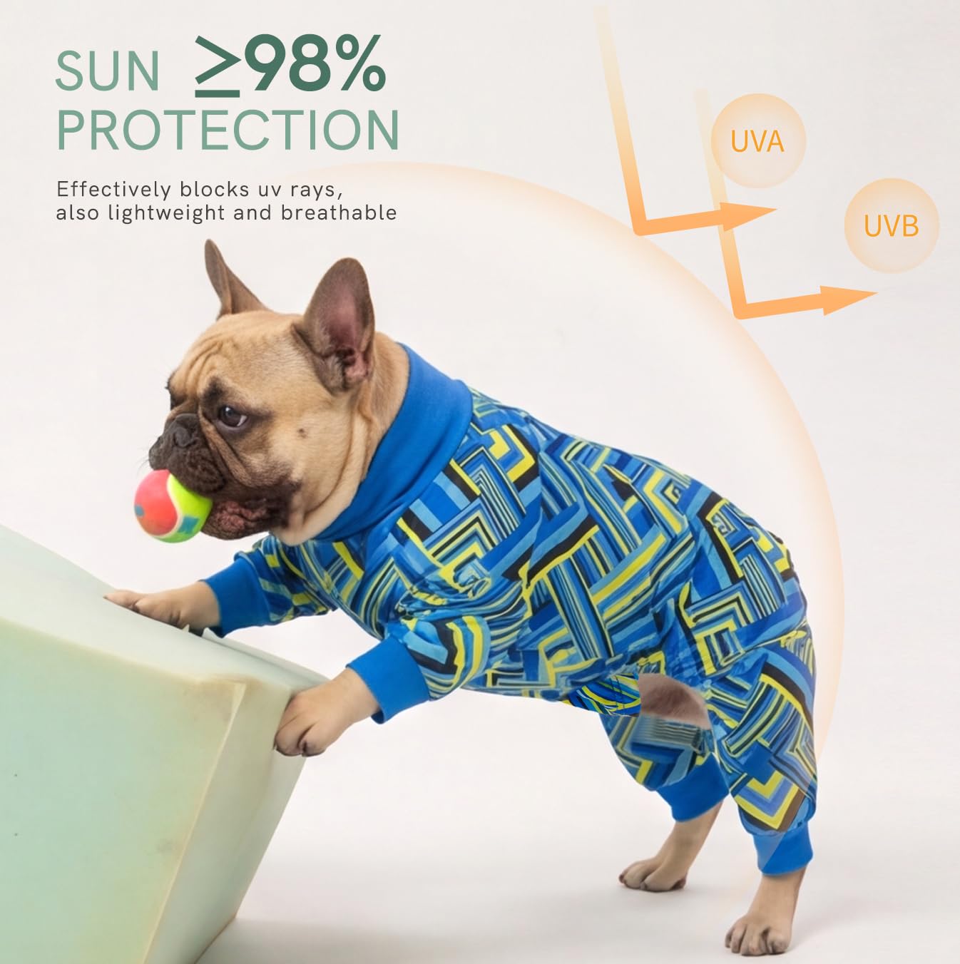 Camicia estiva per cani con protezione solare UV, camicia rinfrescante per cani, ad asciugatura rapida, leggera, per animali domestici, abbigliamento per cani UPF 50, abbigliamento traspirante per