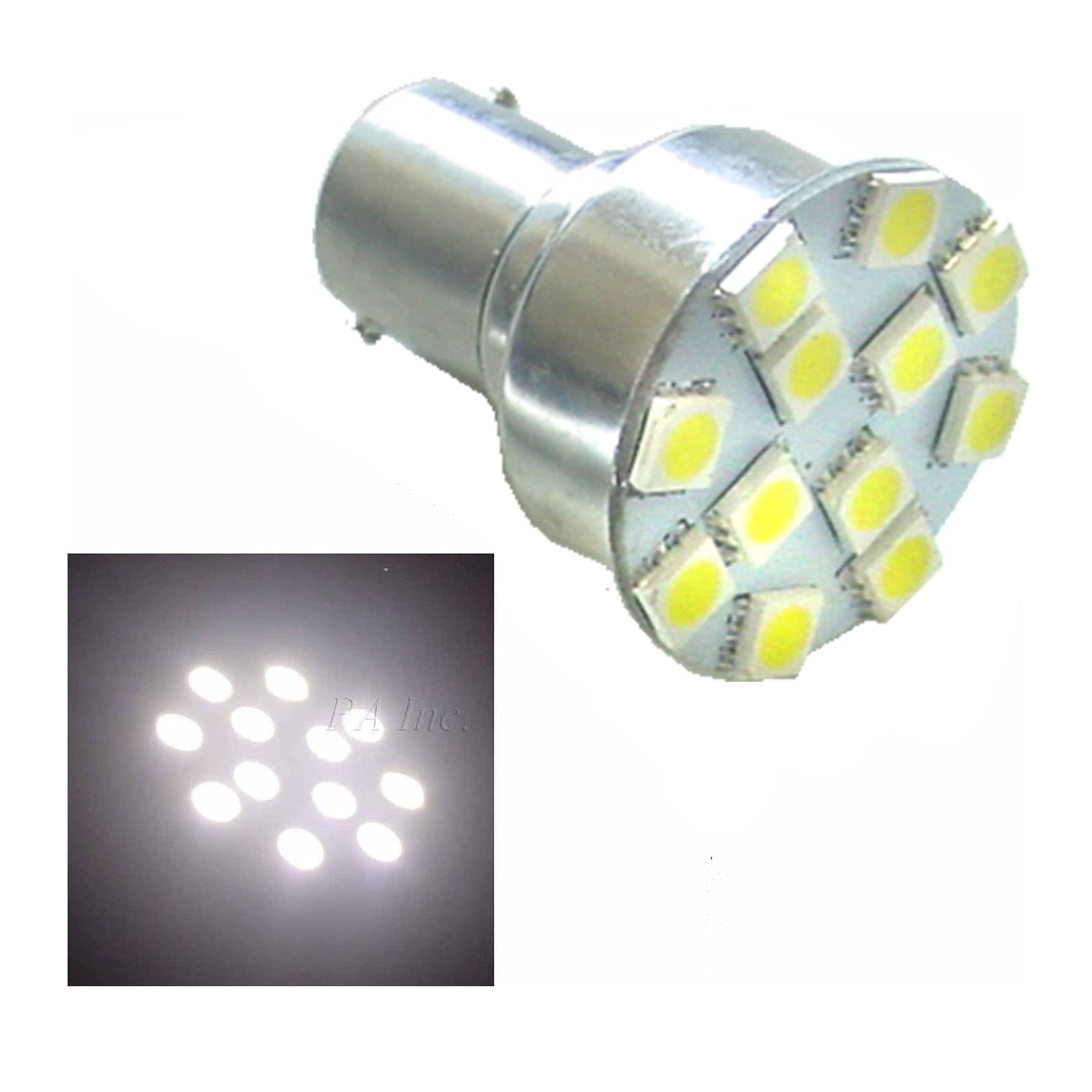 PA LED 4PCS RV Camper Interior LED Light Bulbs 1156 BA15S 1141 12SMD Warm White 4500K