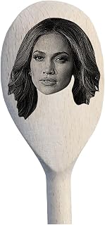 Jennifer Lopez's Face Engraved on a Wooden Spoon (30cm), Birthday, Christmas Gift. J.Lo, Jenny from the Block, American Idol