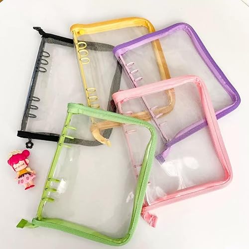 Miniatura 4 de Álbumes de carpetas para coleccionar calcomanías, 40 hojas, A5 (8.3 x 5.7 pulgadas), libros organizadores de calcomanías reutilizables con cierre de