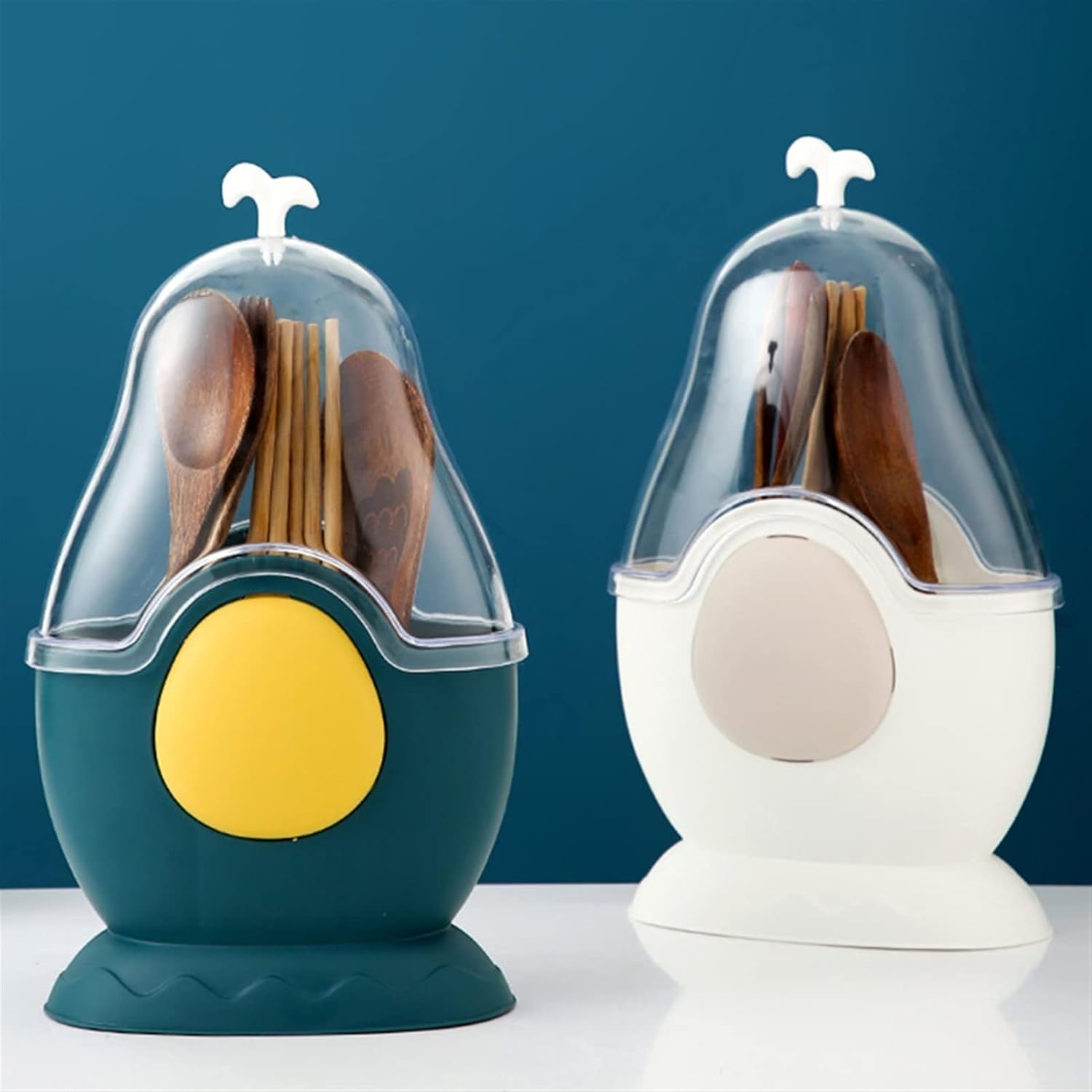 Utensil Rack with lid Kitchen Tool Organizer 3 Points Spoon Separate Utensil Storage Rack Spoon (Color : 1) (1)