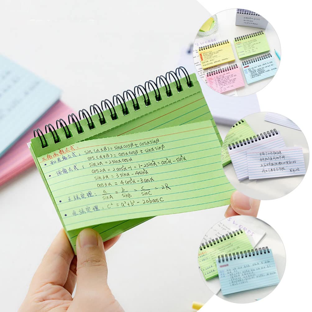 STOBOK 5pièces Cahier à Spirale Détachable Bloc-notes De Poche Pratique Pour Plans Quotidiens Et Notes