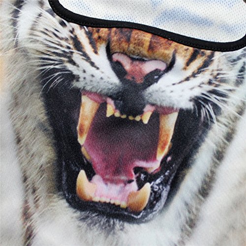 Image of WTACTFUL 3D Animal Ears Balaclava, Breathable Face Mask for Halloween