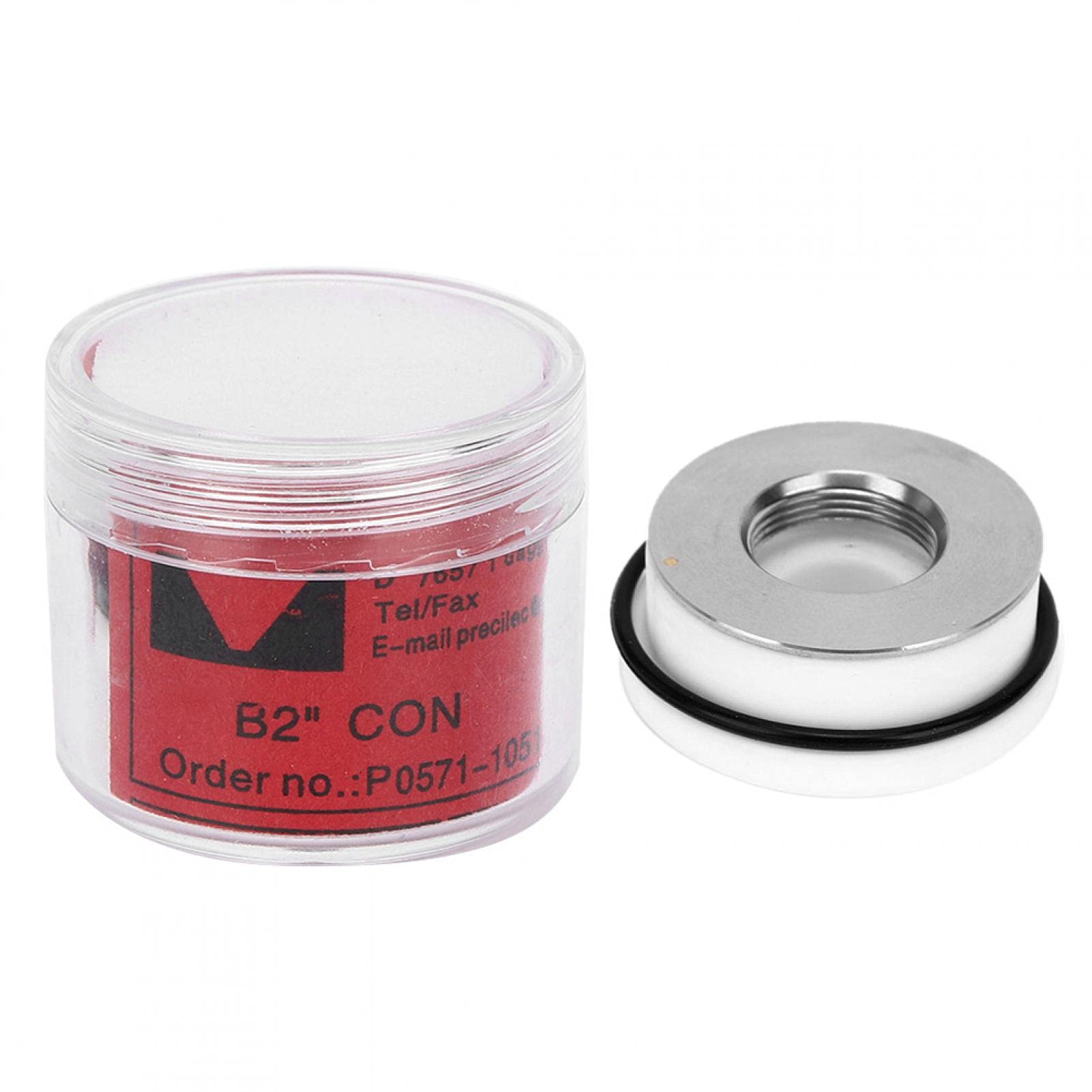Boquilla láser Anillo de cerámica, fibra láser Anillo de cerámica Hilo M11 de alta sensibilidad para cabezal de corte láser S/L(L(diameter 32mm))
