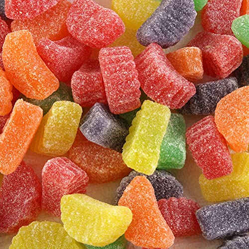 Planet Sweets Assorted Jelly Fruit Slices - 8 Ounces - Gummy Wedges Sugar Coated Candy #TOP1