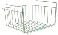 Vista 10 de Modern Home Cestas de almacenamiento de alambre para debajo del estante, organizador colgante para gabinete, despensa o armario, cesta de metal