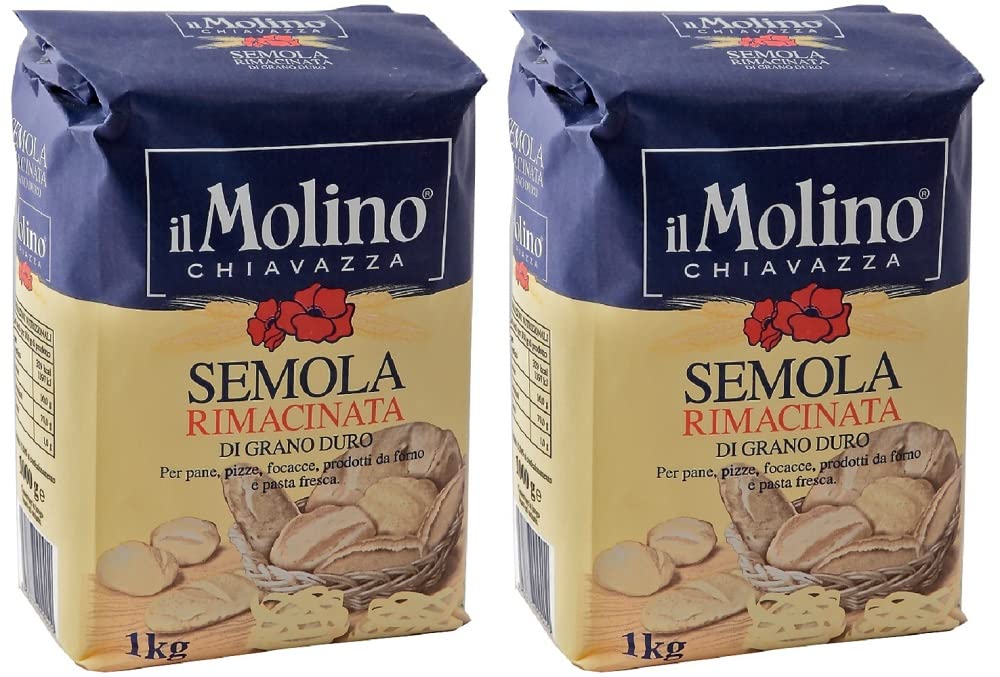Il Molino Chiavazza - Italienisches Hartweizenmehl 2Kg (1Kg, 2er Pack)