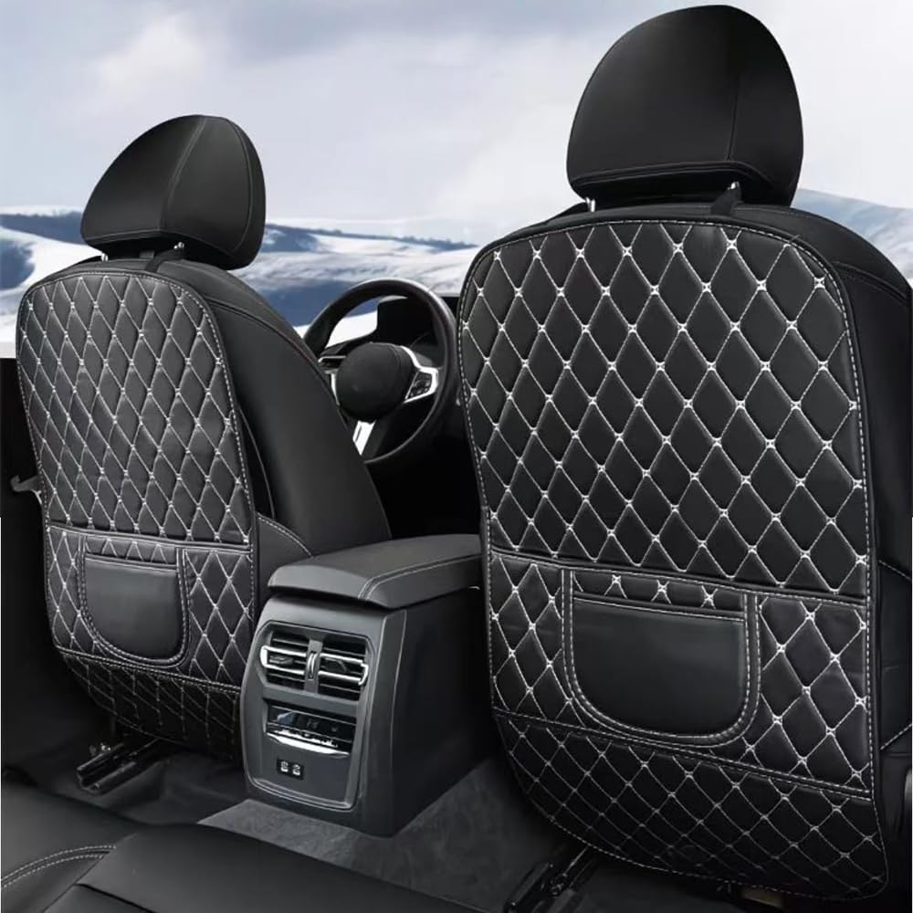YDSTNiu Kick Mat for Opel Grandland XGrandland A18 I 2017-2025, Car Seat Back Protector Durable Backrest Protector Organizer Scuff Guard Travel Accessory Storage Pocket