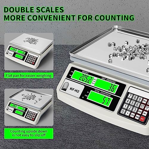 Meiya Counting Weight Scale, Industrial High Precision Scale 15Kg/33Lb, 0.2G, Digital Accurate Scale For Counting Parts And Coins, Kg/G/Lb, Electronic Platform Gram Counter Scale (15Kg/33Lb, 0.2G) #TOP2