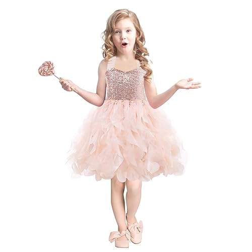 rose gold toddler dress Garden Ruffle Jersey Dress main image 0