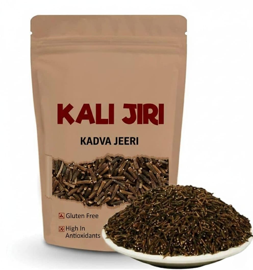 Natural Kali Jiri, Kadwa Jeera, 100% Natural Black Cumin Seeds, Bitter Cumin (100gm)