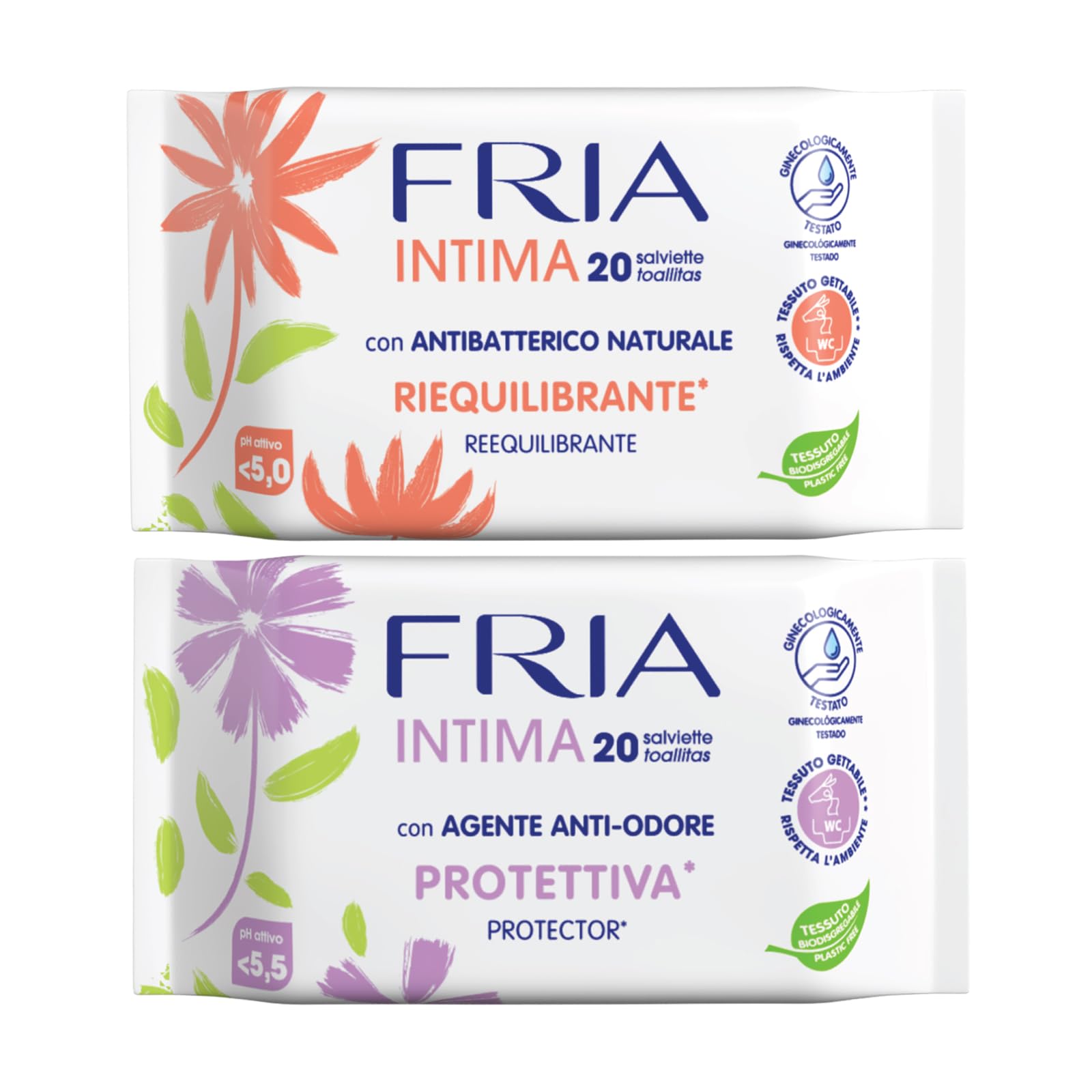 Fria - Intima - Toallitas húmedas intimas - 20 toallitas