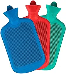 Bolsa Térmica de Borracha 2 Litros para Compressa Quente e Fria, Alívio Imediato de Dores, Cólicas e Tensão Muscular, Superfície Texturizada, Tampa Segura, Ideal para Relaxamento e Recuperação, Cores Variadas