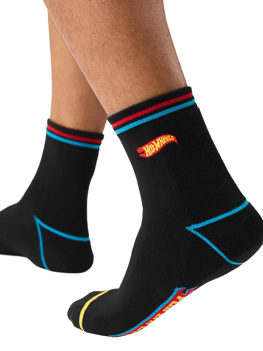 the souled store Hot Wheels: Full Throttle Socks | Official Hot Wheels Merchandise | Premium Cotton Crew Socks for Men & Women | Fun Graphic Printed Racing Car Socks | Unisex One Size Fit-picture-57