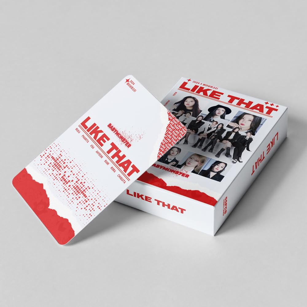 iFii 55pcs BABYMONSTER Photo Cards Kpop Baby monster Cards, 6x9cm