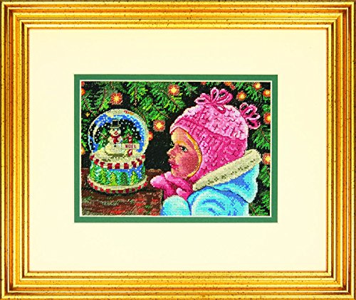 Dimensions Christmas Wishes Counted Cross Stitch Kit, Ivory 18 Count Aida Cloth