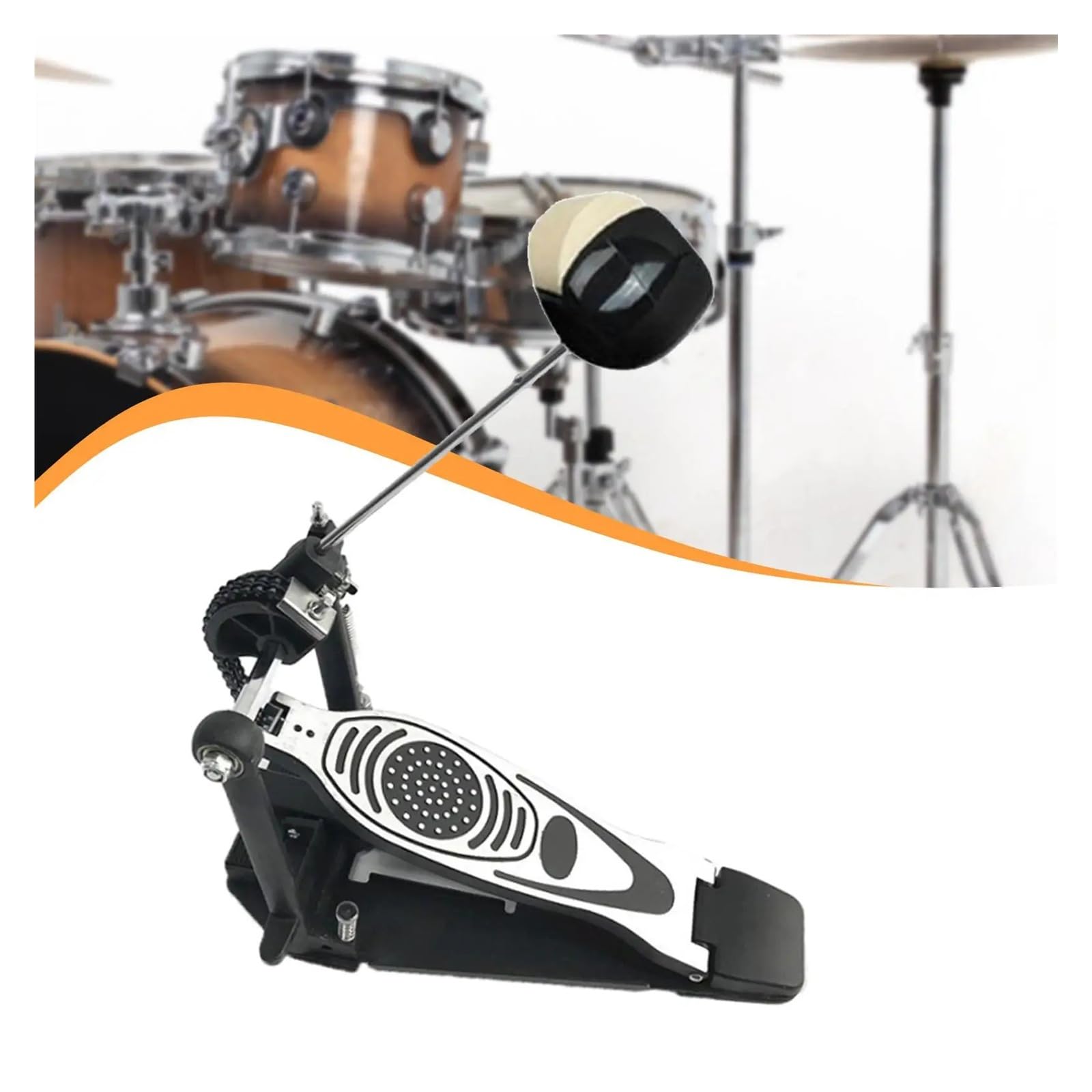 Pedal de bombo, reemplazo, instrumento de percusión estable profesional for accesorios de regalo de baterista