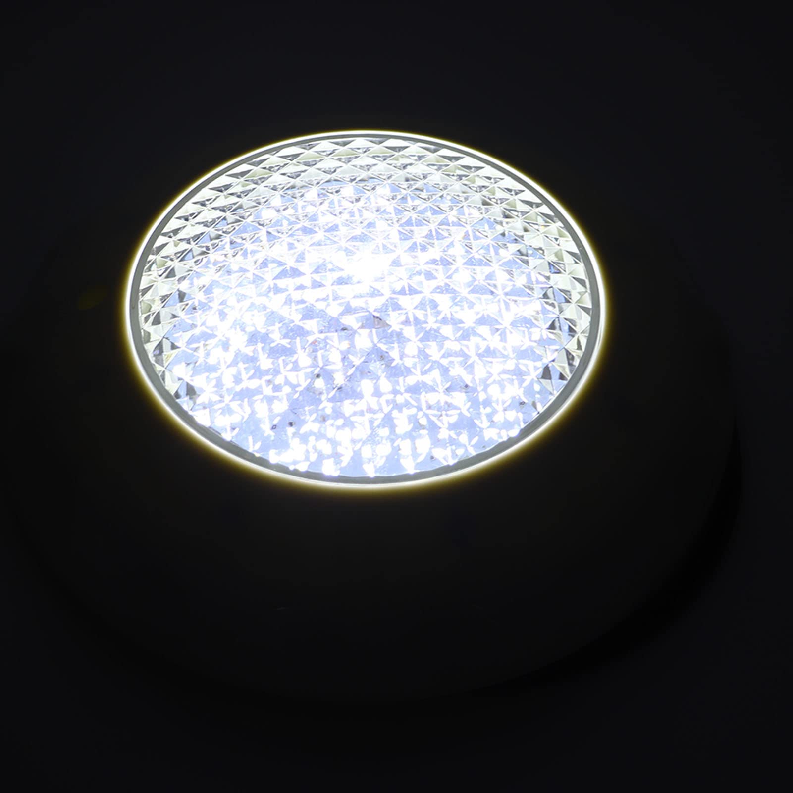 LED-Poolleuchte, ABS-PC-Unterwasser-LED-Licht AC 12 V 15 W IP68 mit Wandmontageplatte, mit Epoxidharz Gefüllte Poollampe für Schwimmbad, Brunnen, Teich, Aquarium, Badewanne