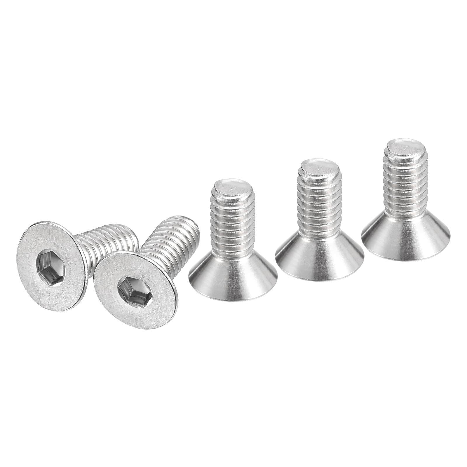 DTGN 5/16-18 x 3/4" Flat Head Socket Cap Screws, 20 Pack 304 Stainless Steel Hex Socket Flat Head Screws, Full Thread