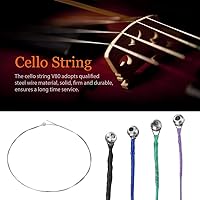 Vista 3 de Cuerdas de violonchelo, cuerdas profesionales de alambre de acero para violonchelo V80 Accesorios de instrumentos musicales