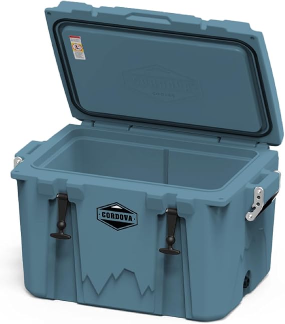 Cordova Outdoors Basecamp Class Hard Cooler - Insulated, Rotomolded Ice Chest, Yonder, 48 qt